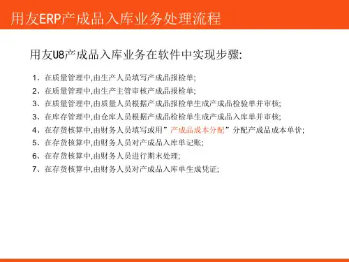 产成品入库业务处理流程