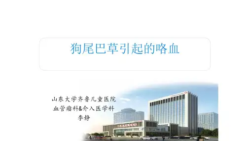 儿童肺咯血的介入治疗