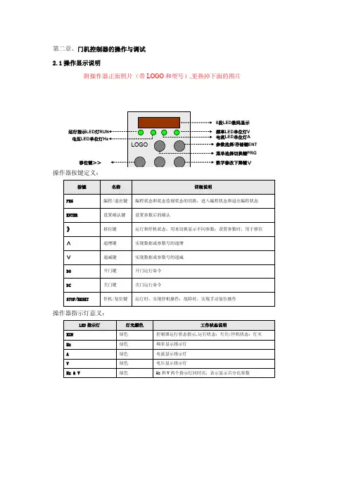 门机控制器使用说明书V.（精品）