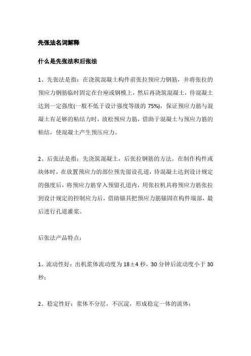 先张法名词解释