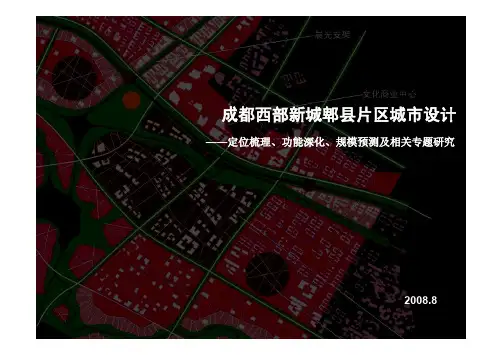 成都西部新城城市综合开发规划定位报告-82页-2008年