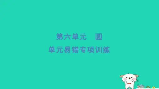 五年级数学下册六圆易错专项训练习题课件苏教版