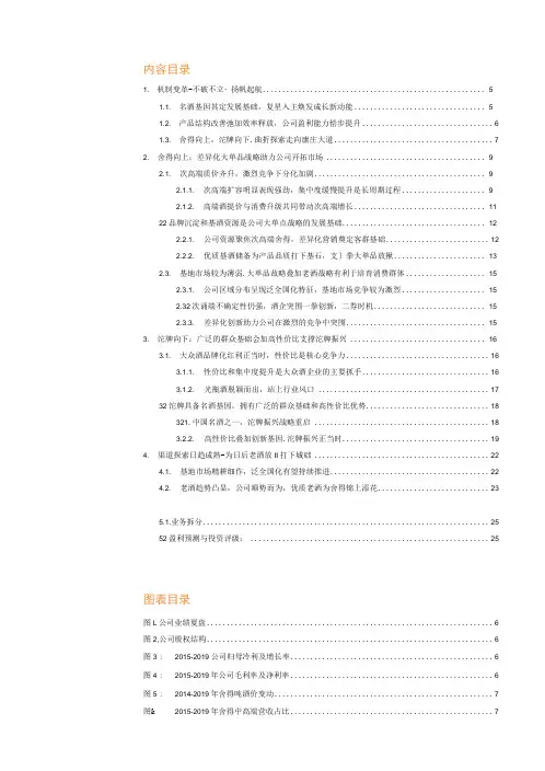 沱牌舍得市场布局、渠道建设及竞争优势分析()