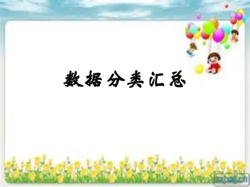 数据分类汇总课件