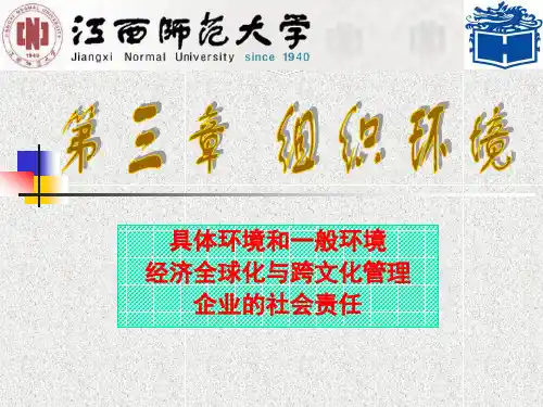 管理学 第三章 组织环境