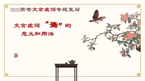 专题07+文言虚词：焉、何-备战2025年高考语文文言文阅读专题复习指导
