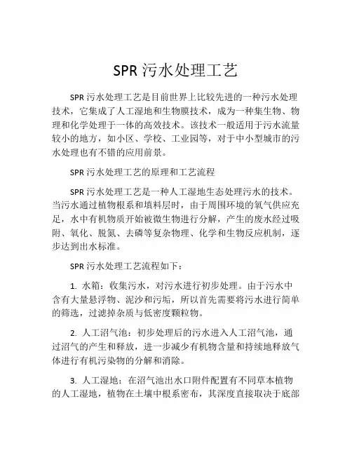 SPR污水处理工艺