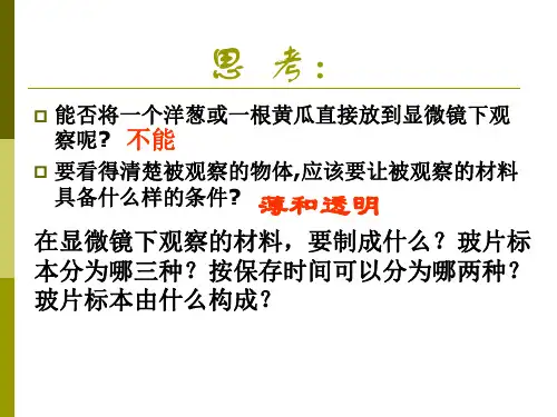 观察植物细胞和观察动物细胞ppt课件.ppt
