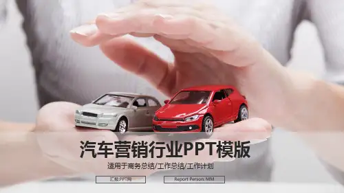汽修美容汽车销售运营计划书PPT模板