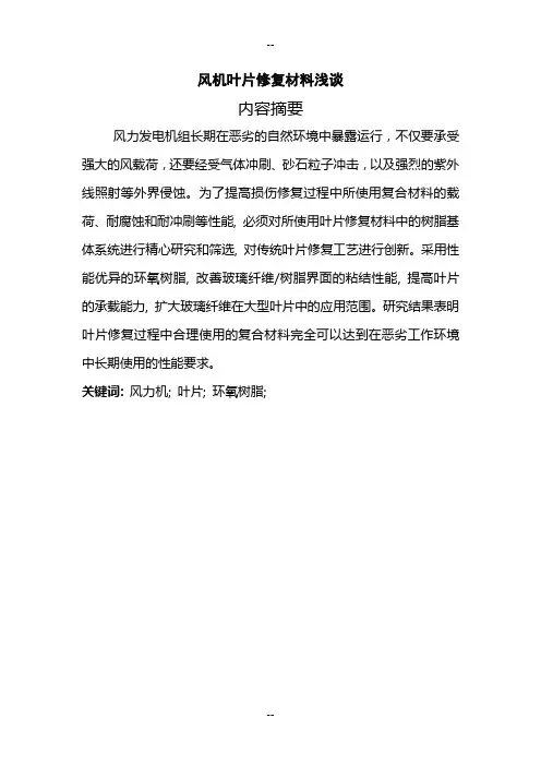 叶片修复复合材料 - 副本