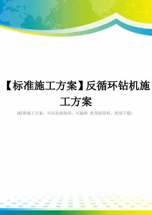 【标准施工方案】反循环钻机施工方案