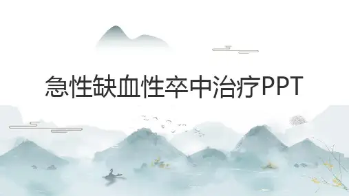 急性缺血性卒中治疗PPT