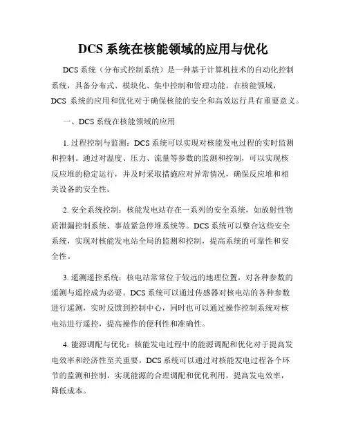 DCS系统在核能领域的应用与优化