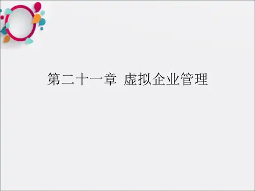 《虚拟企业管理》PPT课件