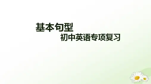 基本句型(14张PPT)初中英语专项复习课件