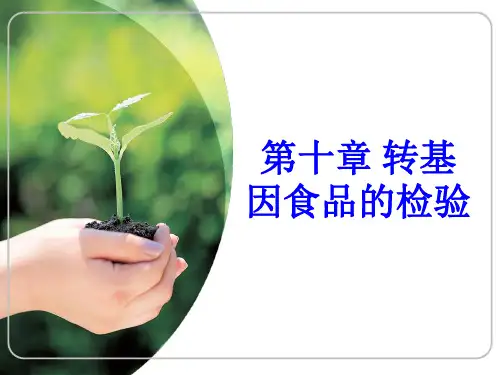 第十章转基因食品检验