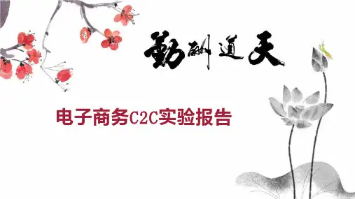 电子商务C2C实验报告