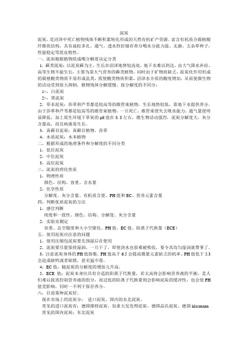 泥炭定义