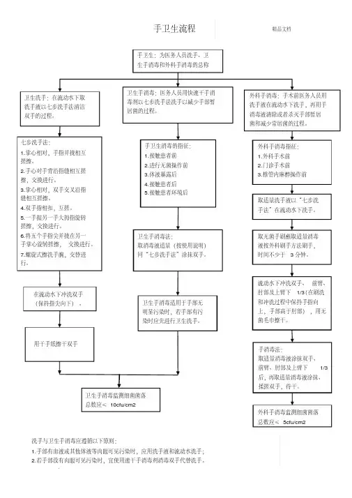 手卫生流程图