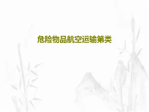 危险物品航空运输第类共104页文档