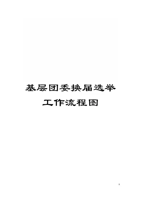 基层团委换届选举工作流程图