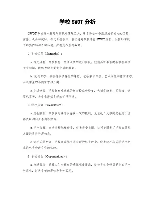 学校SWOT分析