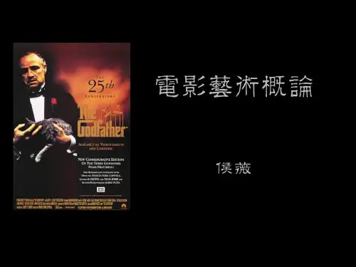 电影艺术概论之9视听语言篇PPT课件