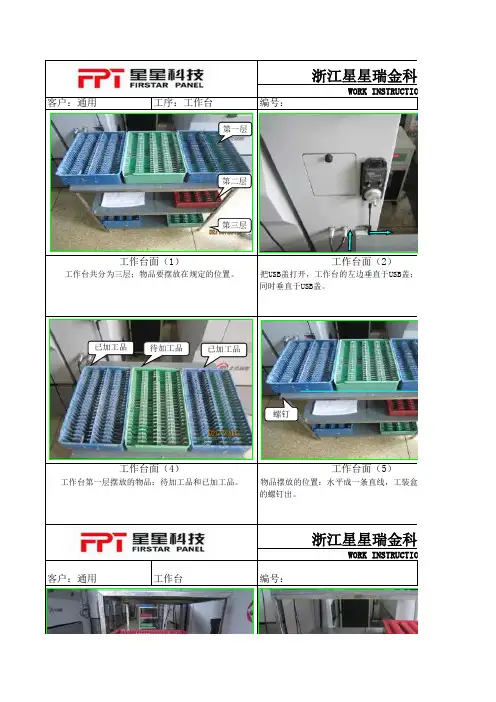 车间标准工作台面