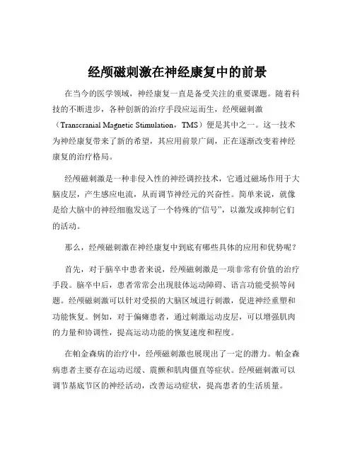 经颅磁刺激在神经康复中的前景