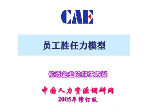 员工胜任力模型(ppt 43页)