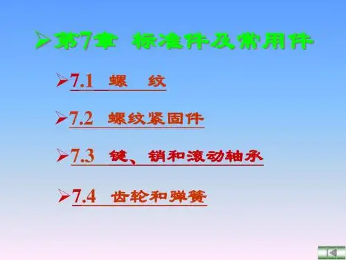 第7章 标准件及常用件