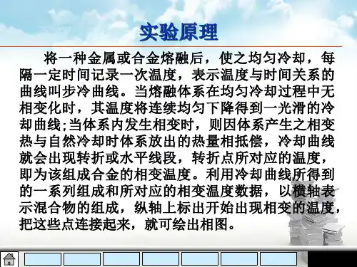 二组分固液相图的测绘备课讲稿