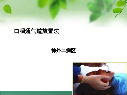 口咽通气道放置法 ppt课件