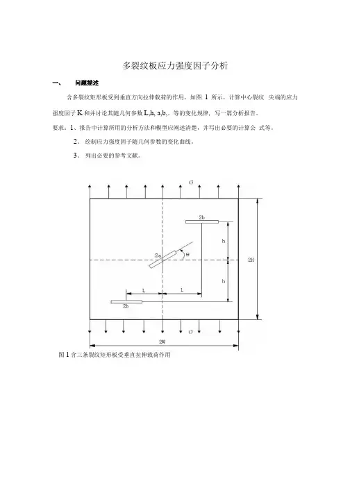 【精品】断裂与损伤力学大作业.docx