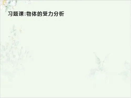 习题课物体的受力分析-[新]高中物理必修第一册
