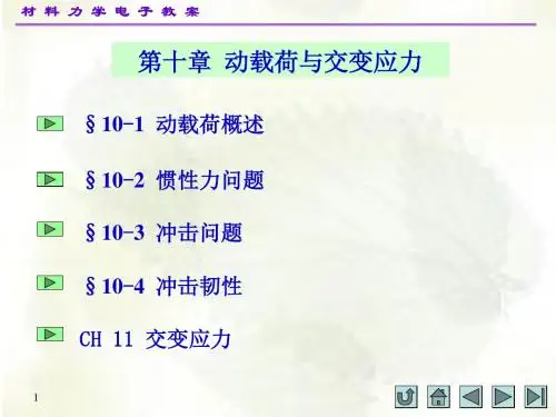 第十、十一章动载荷 交变应力概述