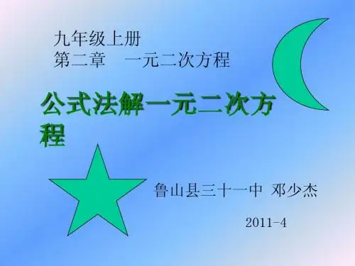 公式法