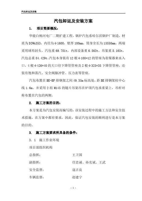 汽包吊装(正式)