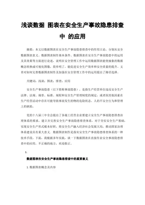 浅谈数据图表在安全生产事故隐患排查中的应用