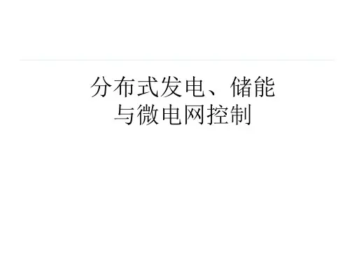 分布式发电与微电网