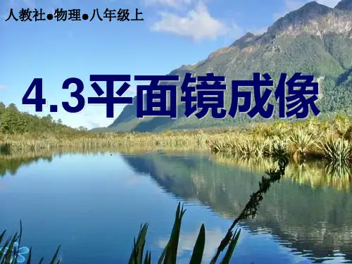 平面镜成像说课课件人教版物理八年级上册