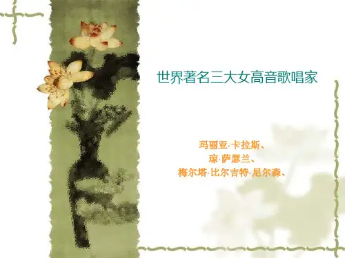 世界著名女高音,男高音。