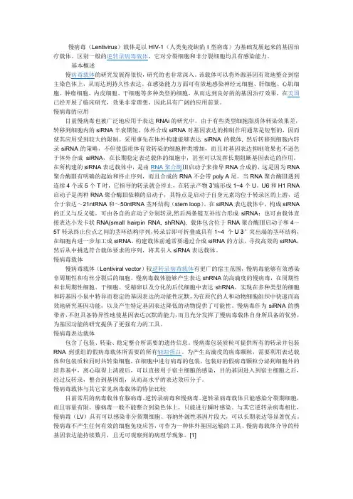 慢病毒转染