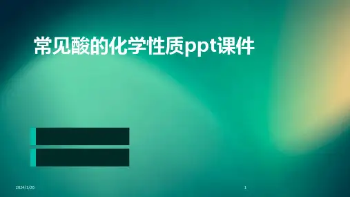 常见酸的化学性质ppt课件