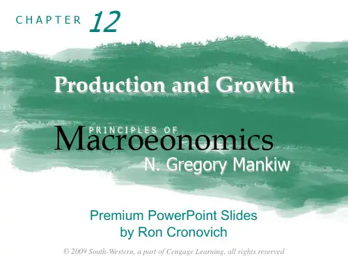宏观经济学原理 第五版 英文原版课件macro-ch12-presentation