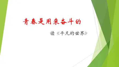 平凡的世界 读书报告