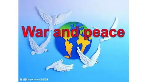 外研版高考英语选修6 Module 6《War and Peace》课件