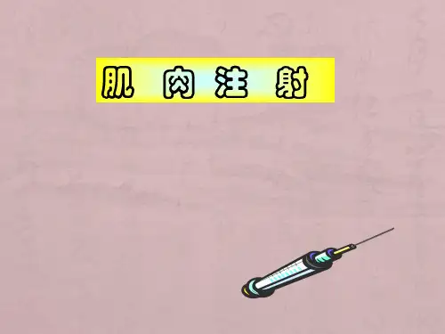 肌肉注射法