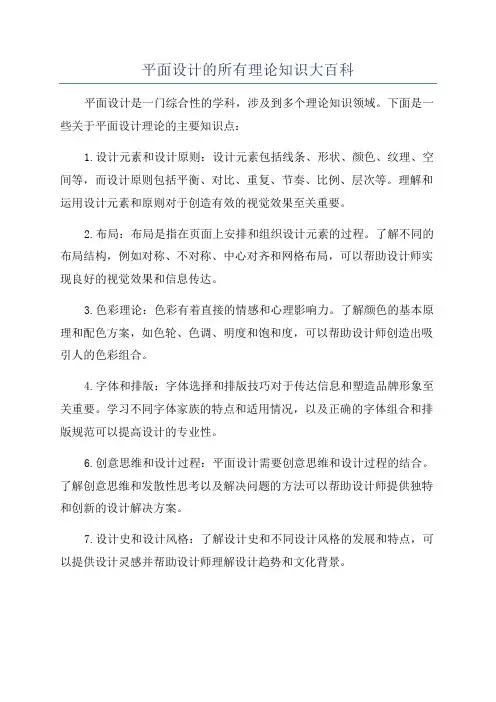 平面设计的所有理论知识大百科