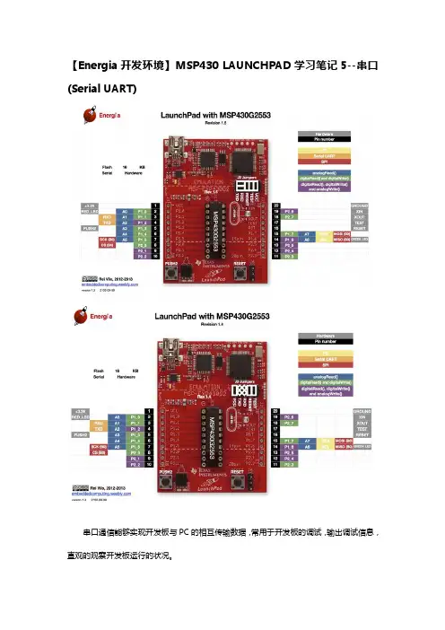 【Energia开发环境】MSP430 LAUNCHPAD学习笔记5--串口